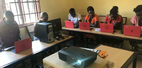 Teachers having hands-on session